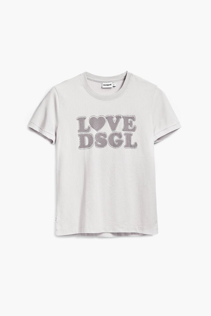 Effen T-shirt met tekst | Desigual
