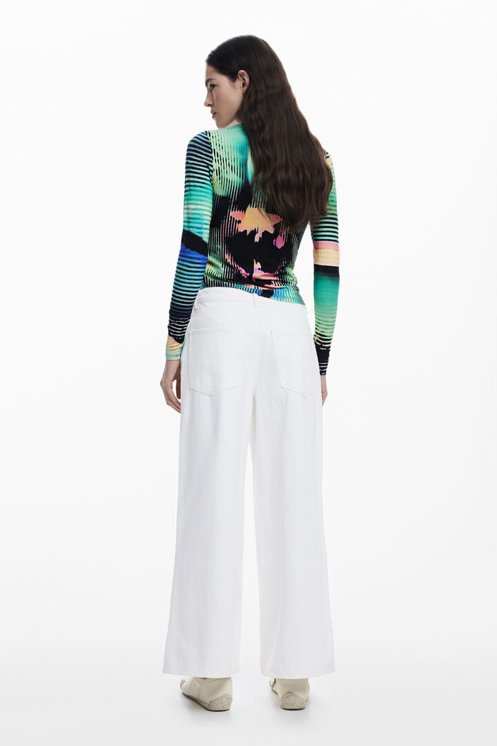 ワイドレッグベーシックジーンズ | Desigual