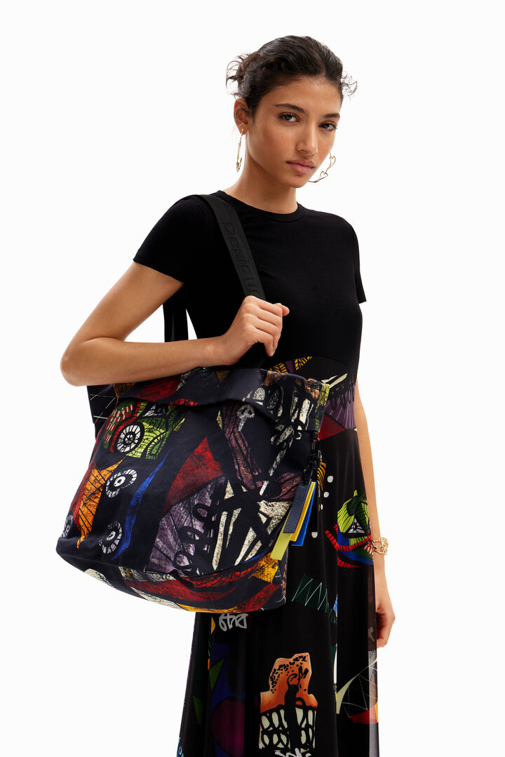 Desigual Accessories PU Backpack Medium, Paquete Trasero para Mujer, Rojo,  U : : Moda