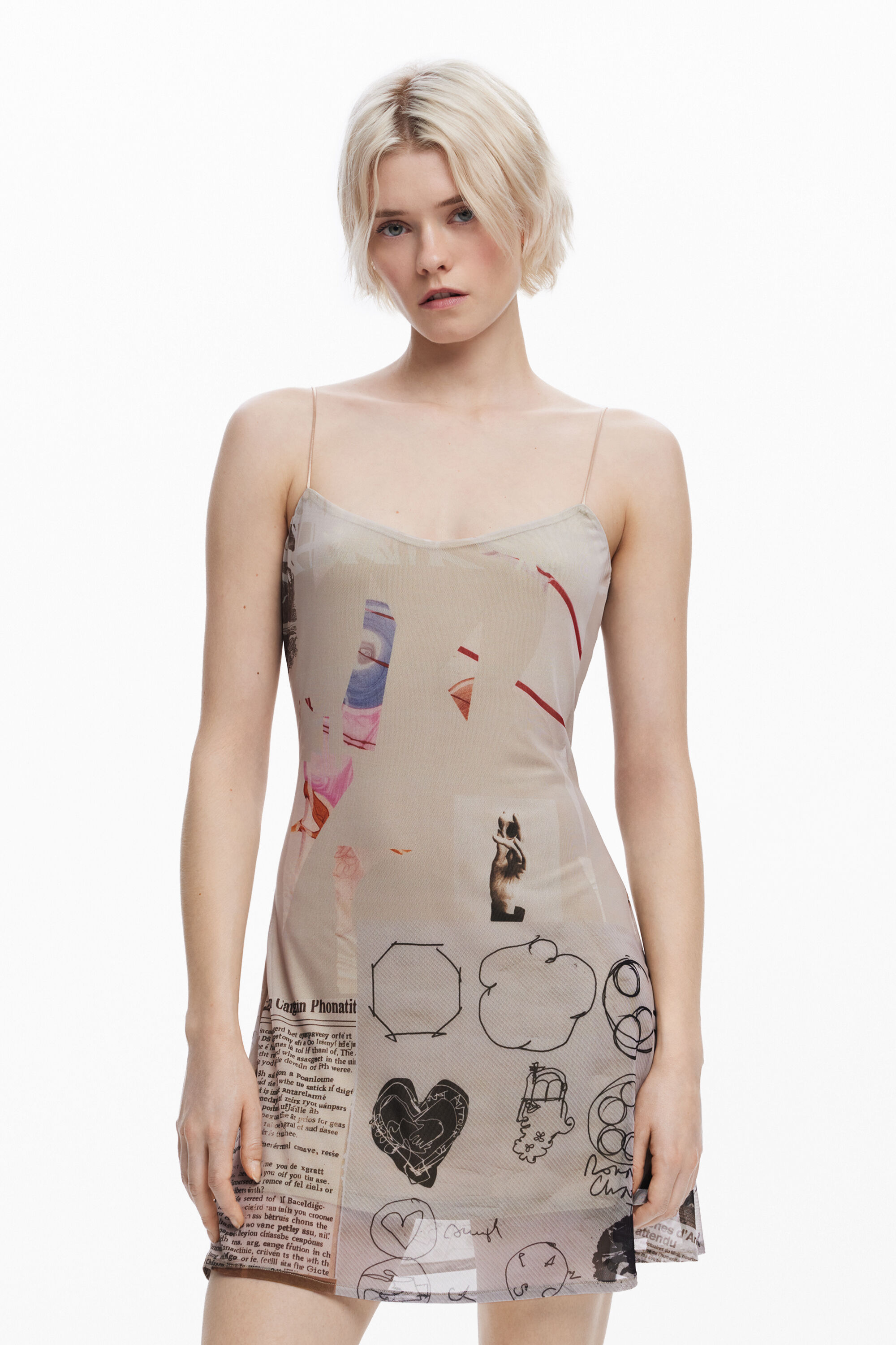 Desigual Collage Dress M. C. Lacroix In Brown