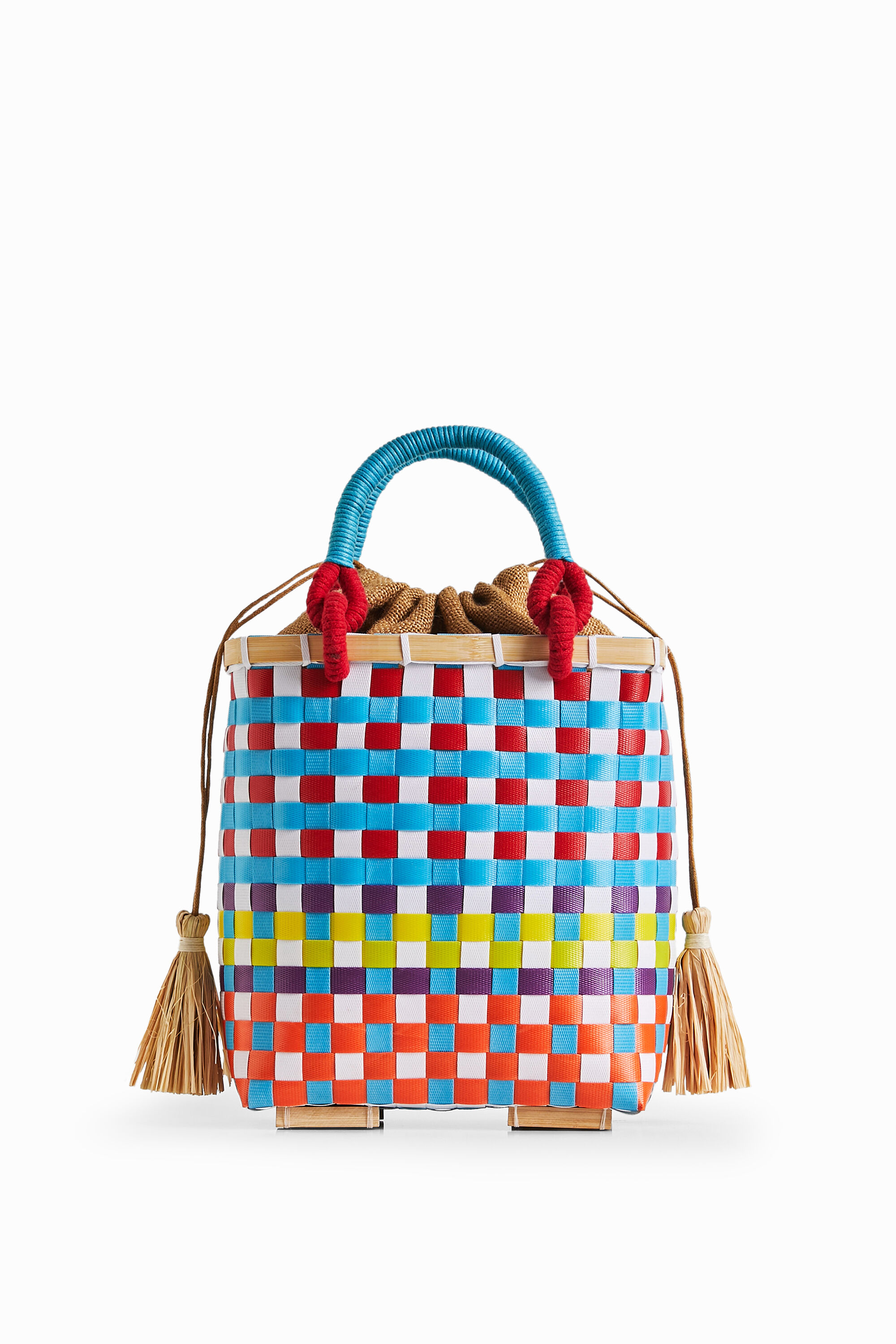 Bolso cesta mini Stella Jean Desigual