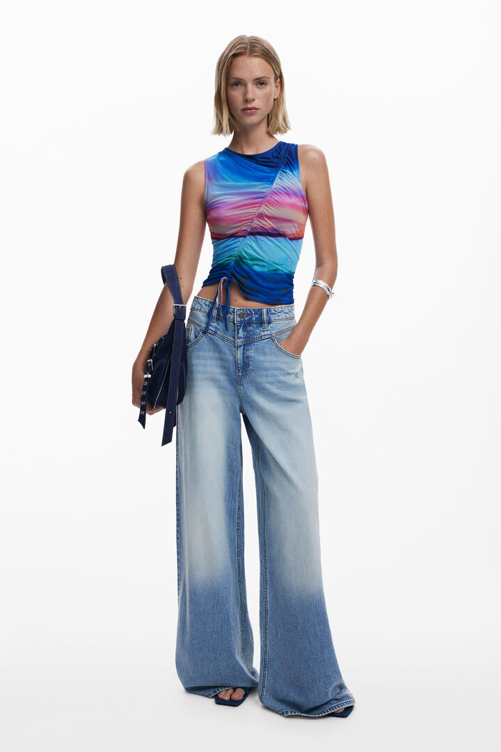 Calça jeans wide leg