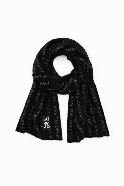 Lettering scarf