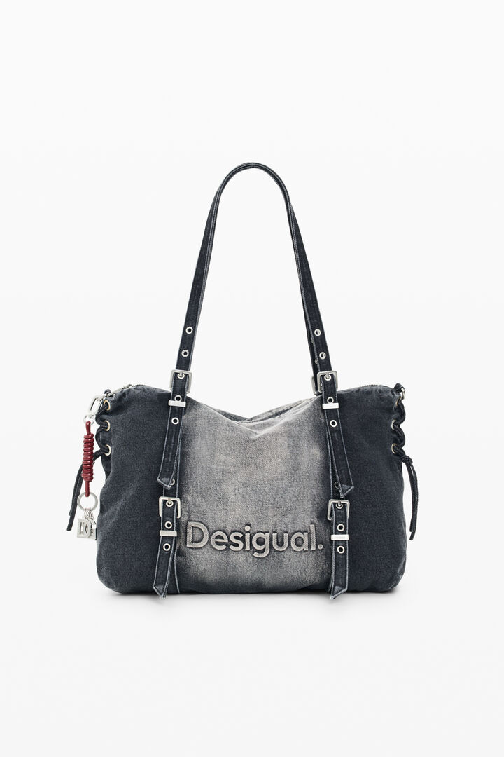 Large denim bag