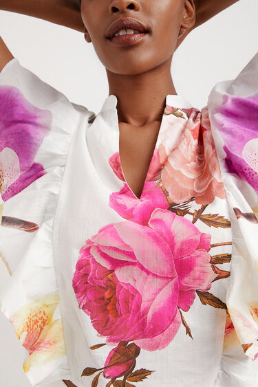 Bluza oblikovalca Christiana Lacroixa s potiskom rož | Desigual