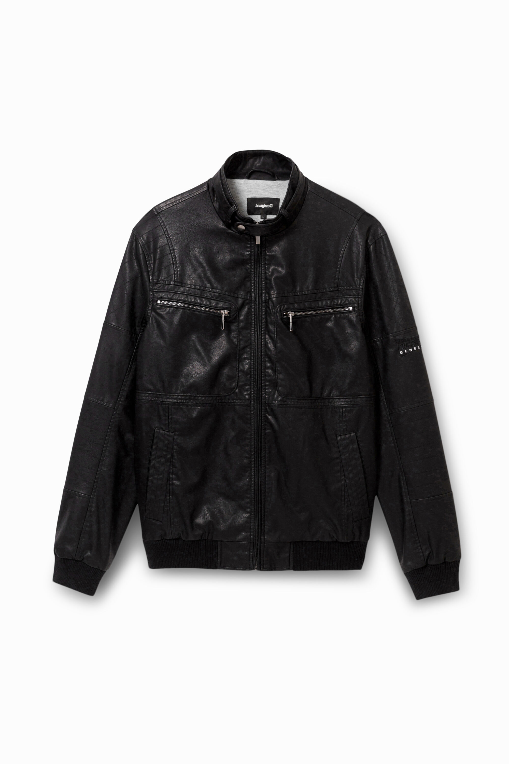 Desigual leather jacket best sale