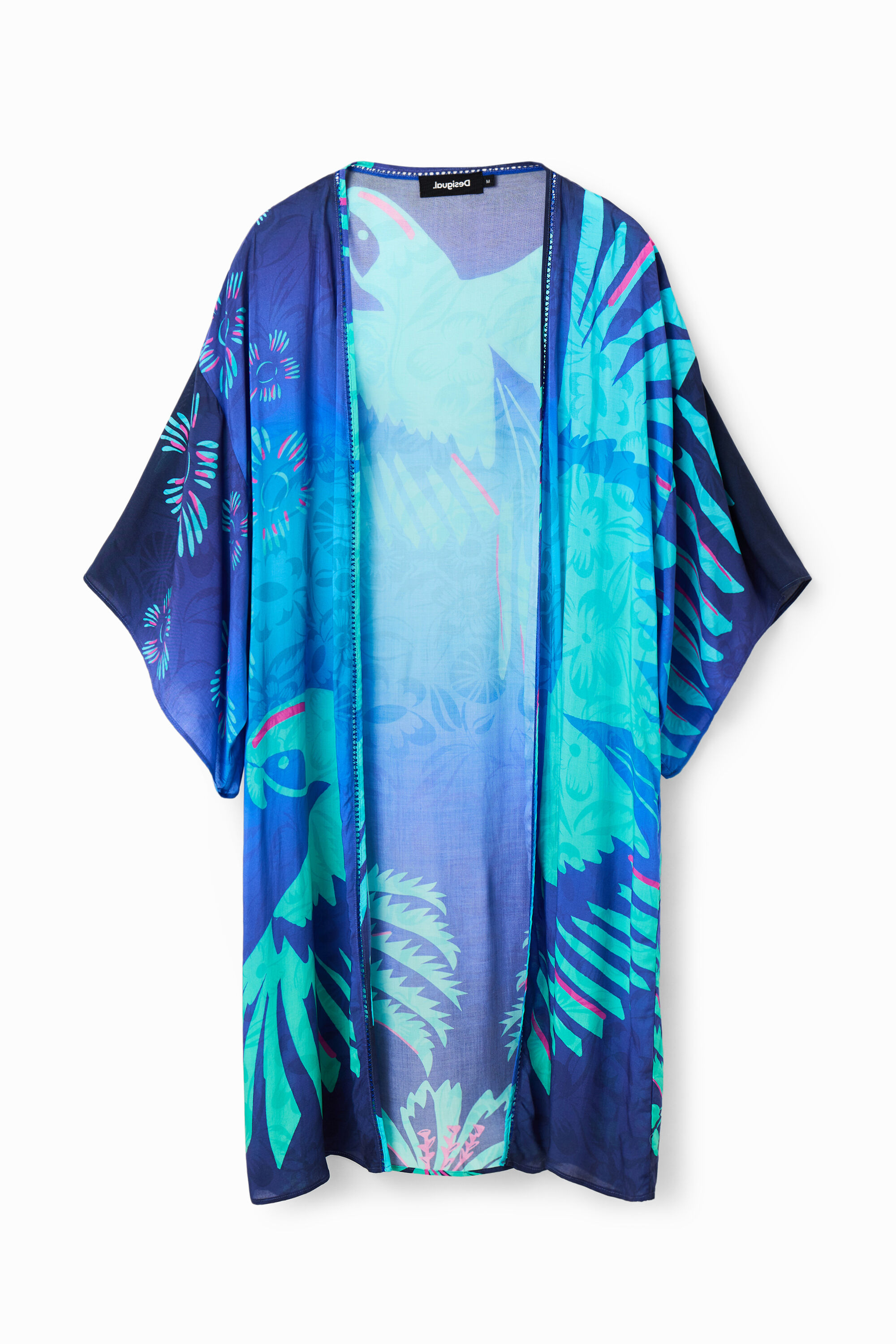Tropical open kimono
