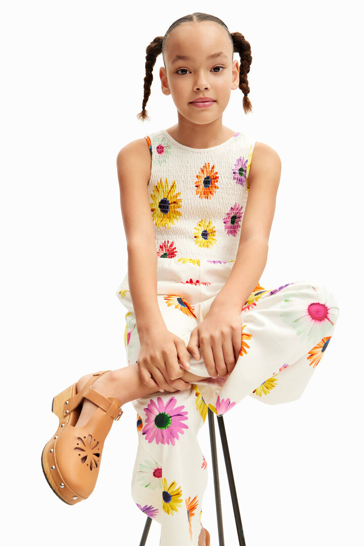 Mono largo tirantes margaritas | Desigual