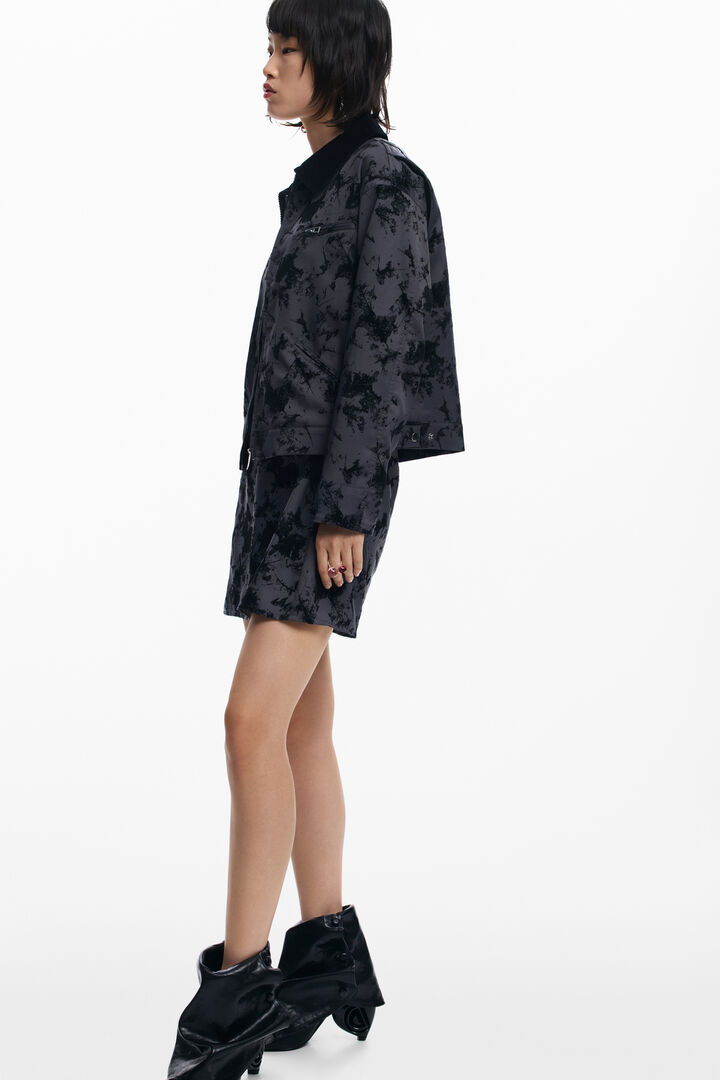 Short jacket with embroidery | Desigual
