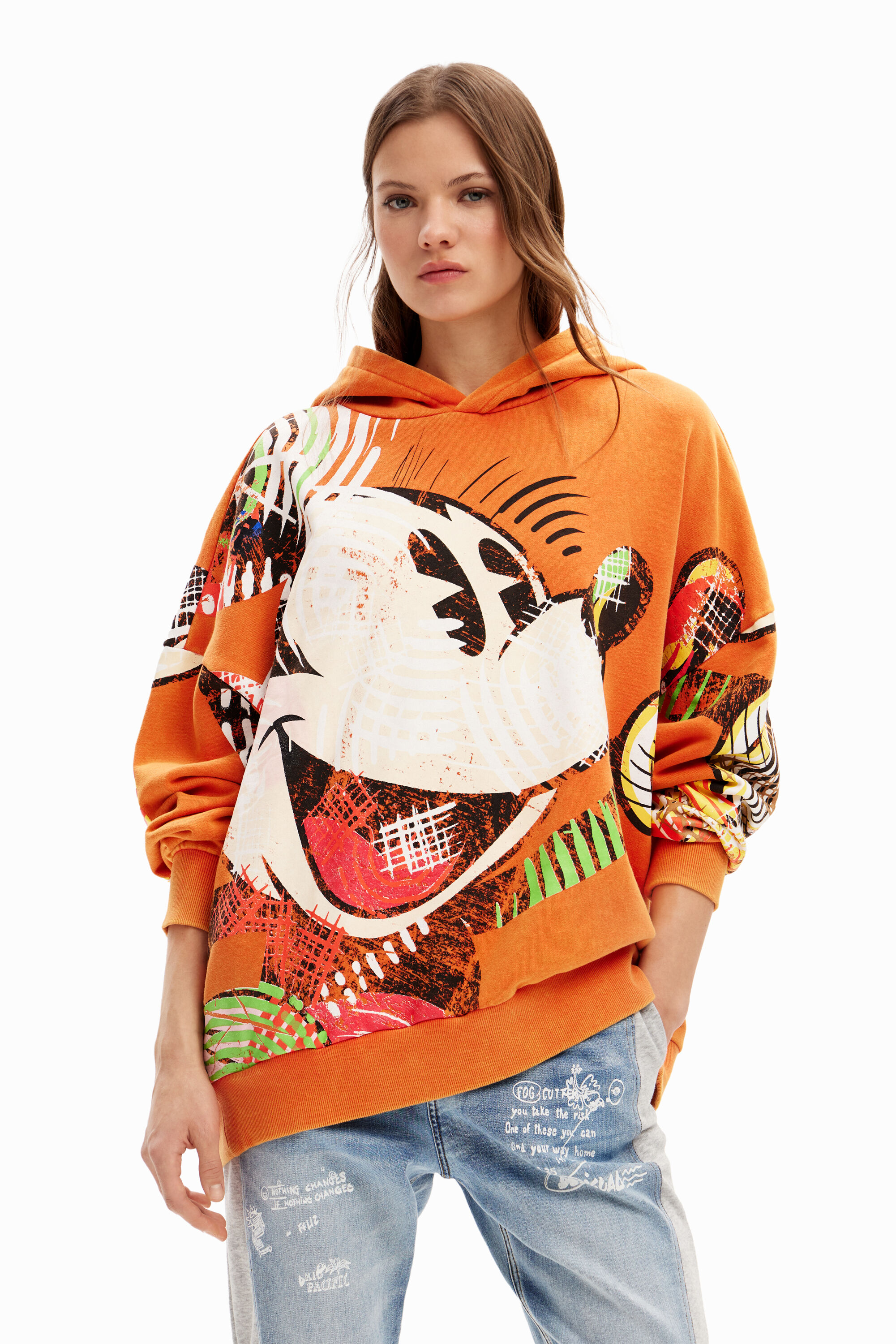 Pull and bear mickey mouse hoodie sales