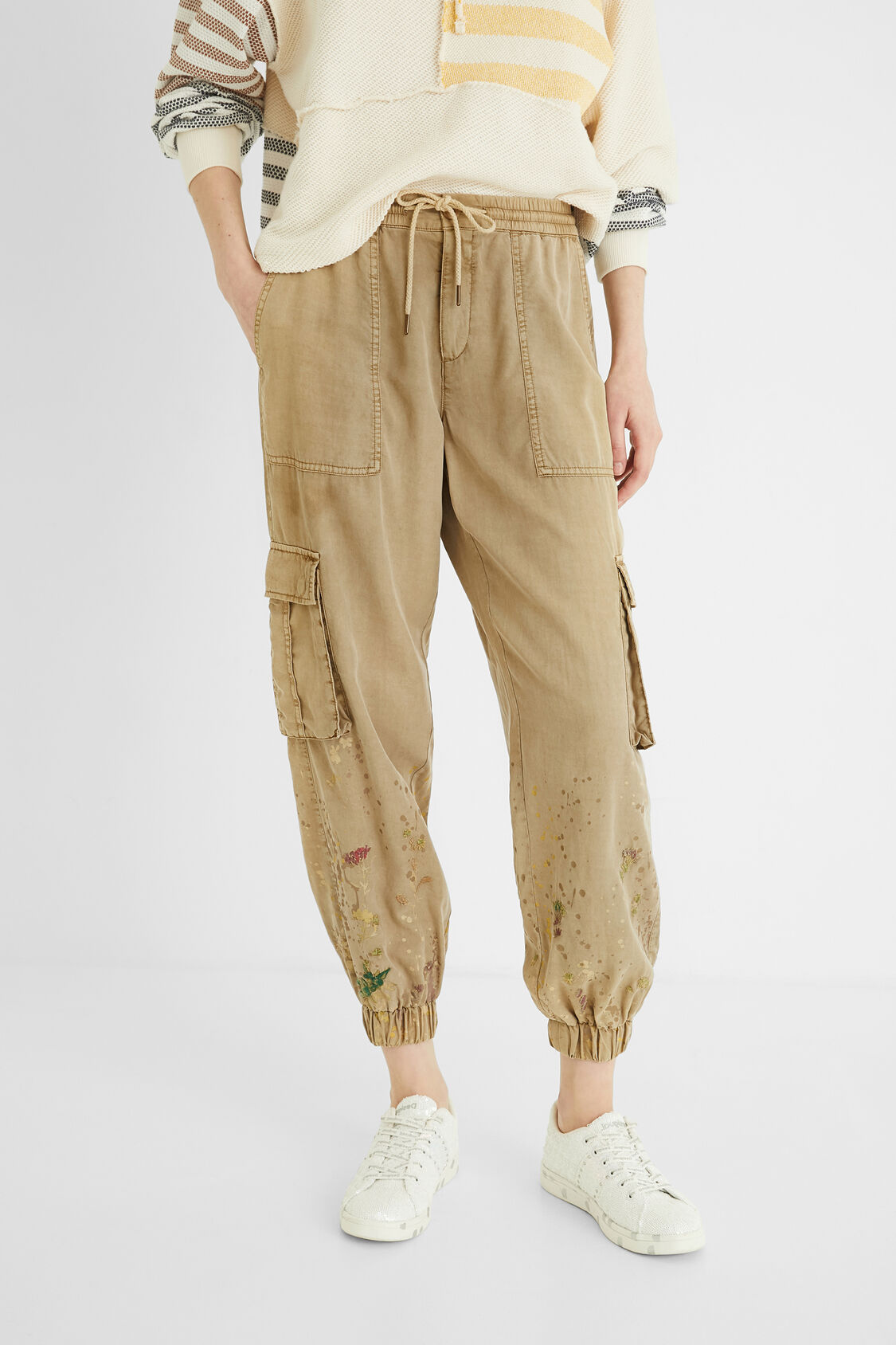 Pantalón cargo 100%