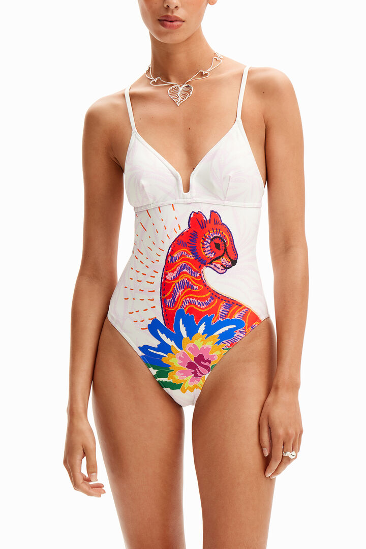 Maillot de bain bretelles félin | Desigual
