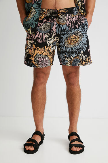 Floral print swim shorts | Desigual