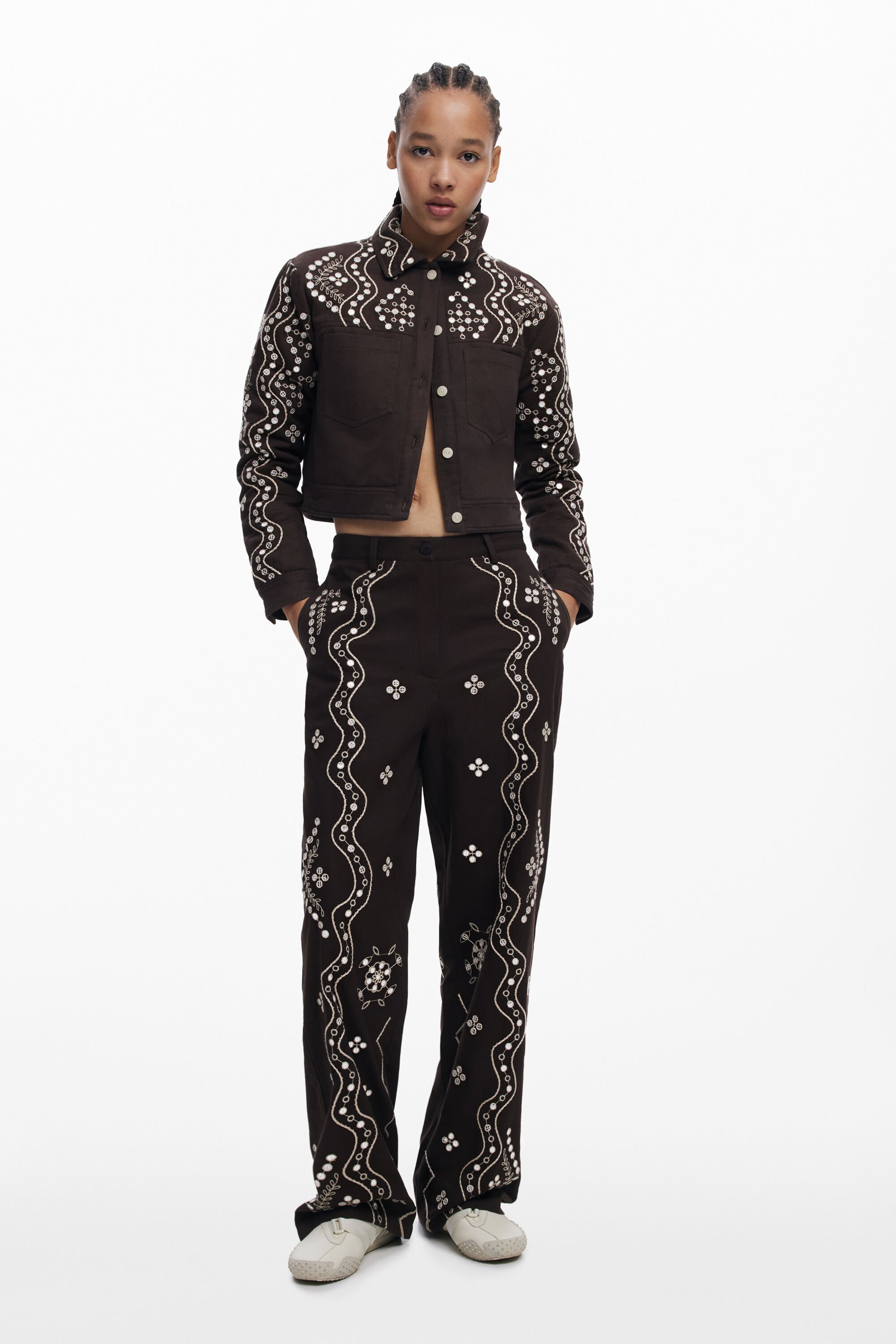 Mirror long pants - BROWN - XL