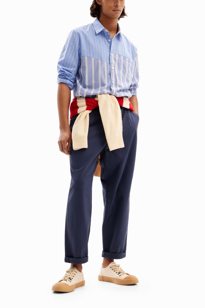 Patchwork striped shirt | Desigual