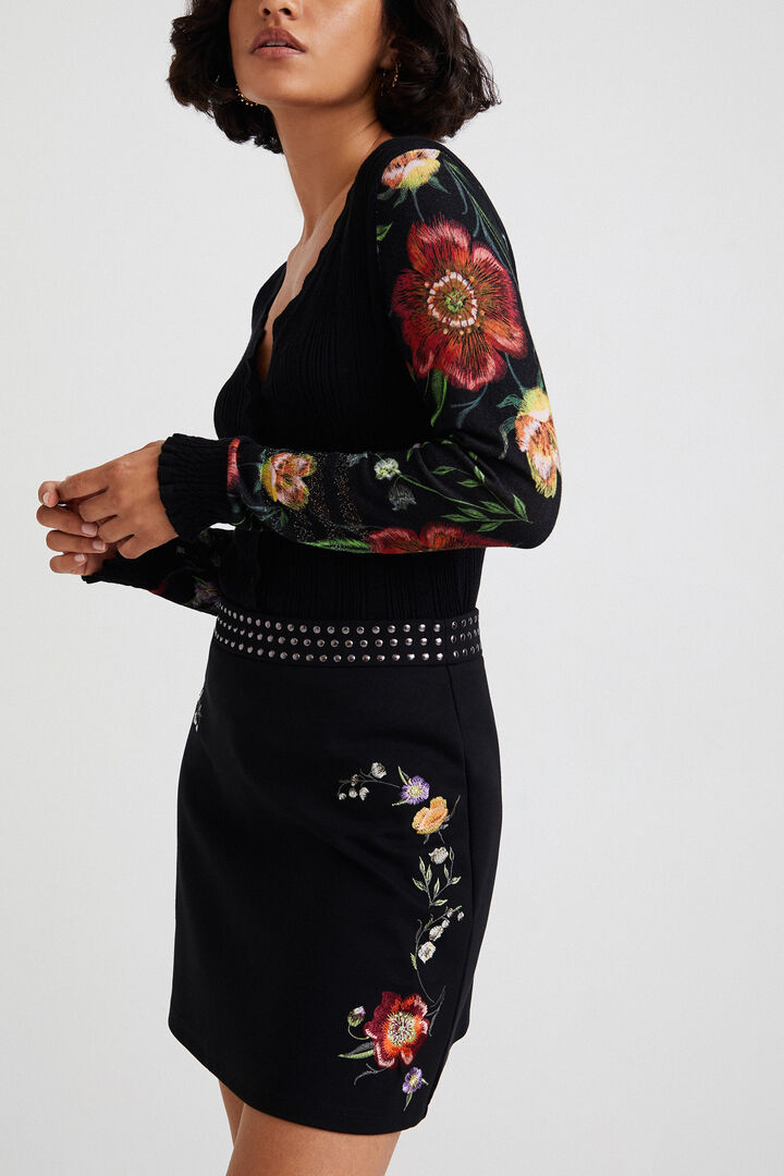 Minijupe ceinture clous | Desigual