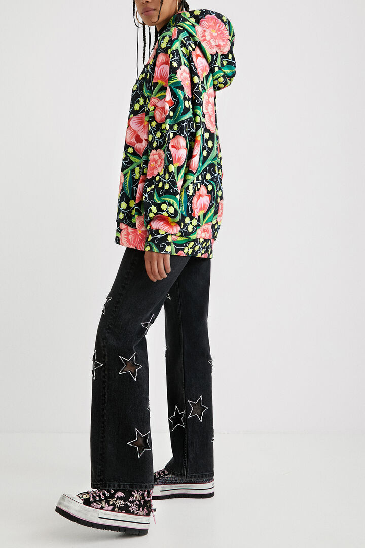 Oversize hooded sweatshirt | Desigual