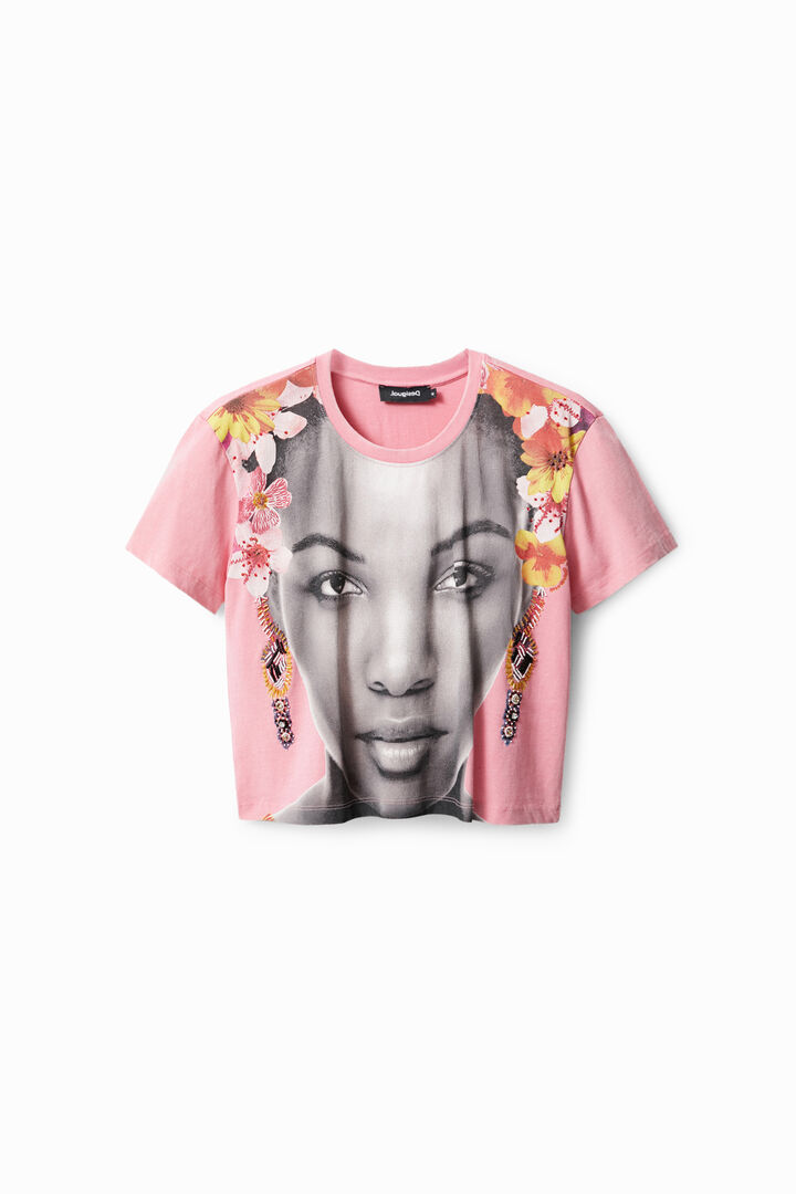 Arty beaded T-shirt