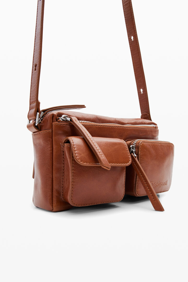 S leather pockets crossbody bag | Desigual