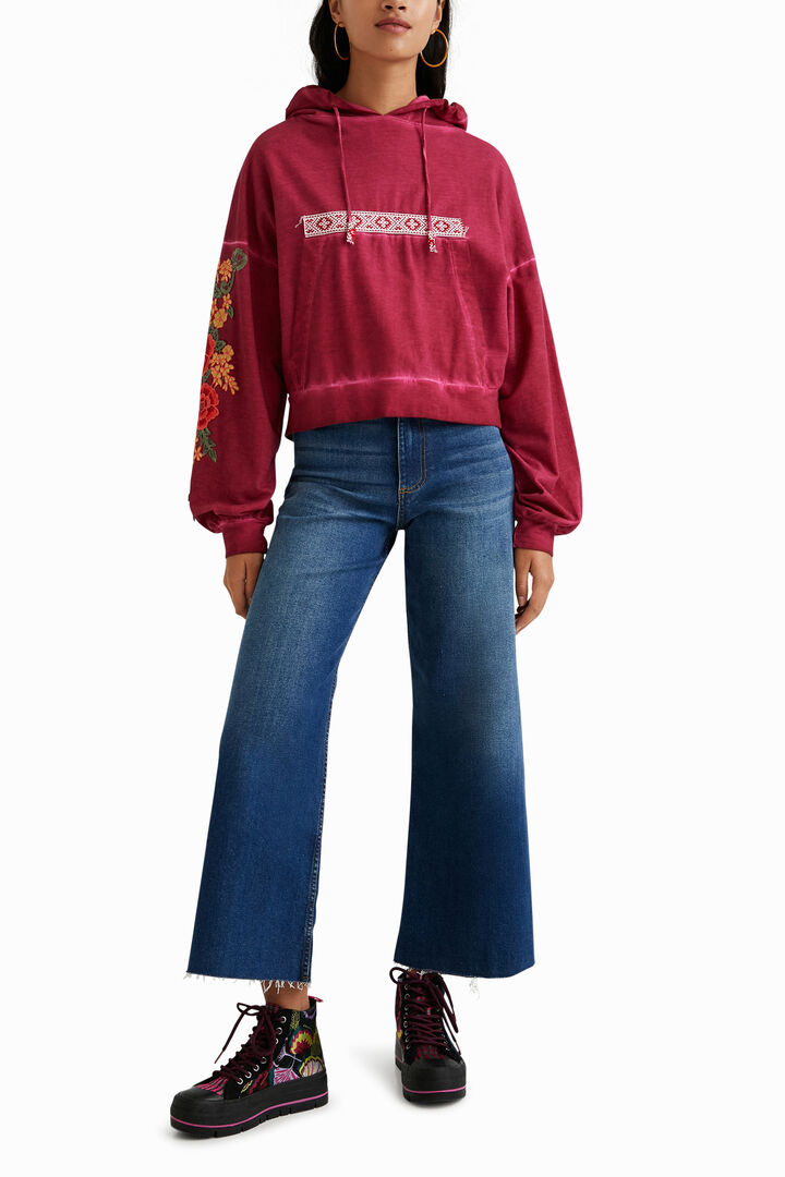 Sudadera corta canguro | Desigual