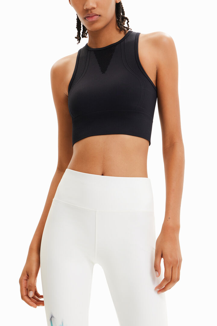 Short stretch sport top | Desigual