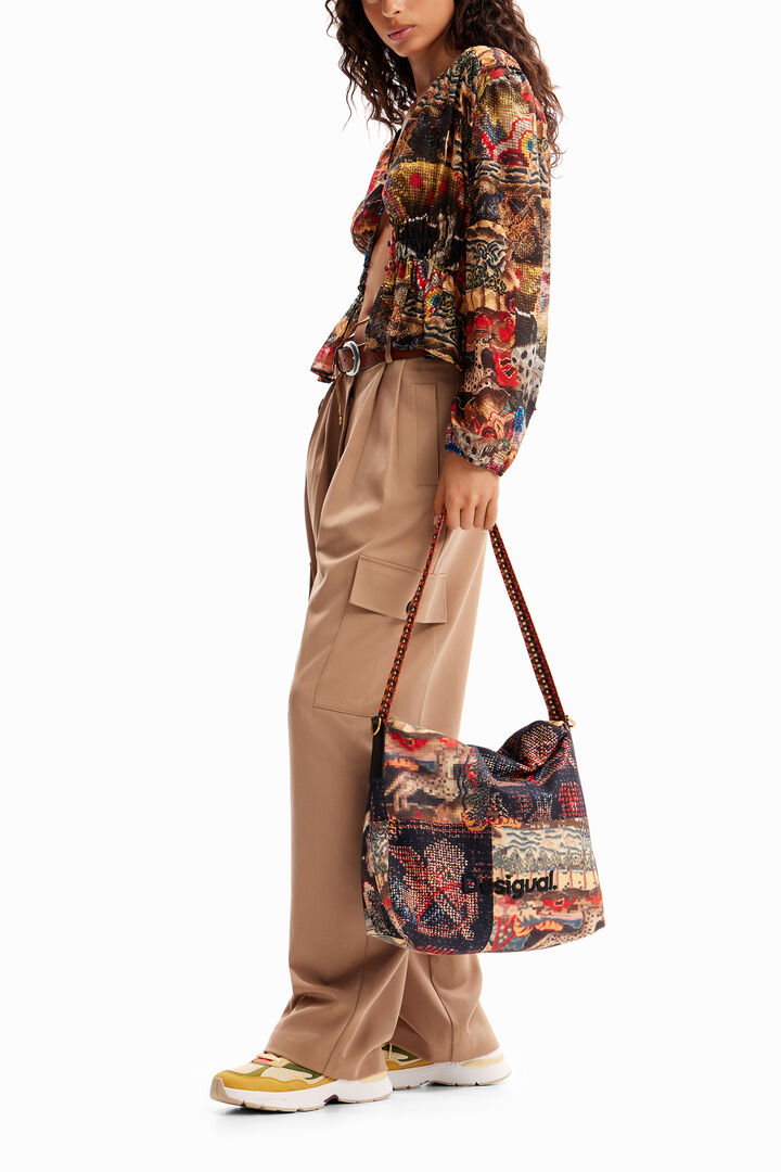 M. Christian Lacroix midsize tapestry bag | Desigual