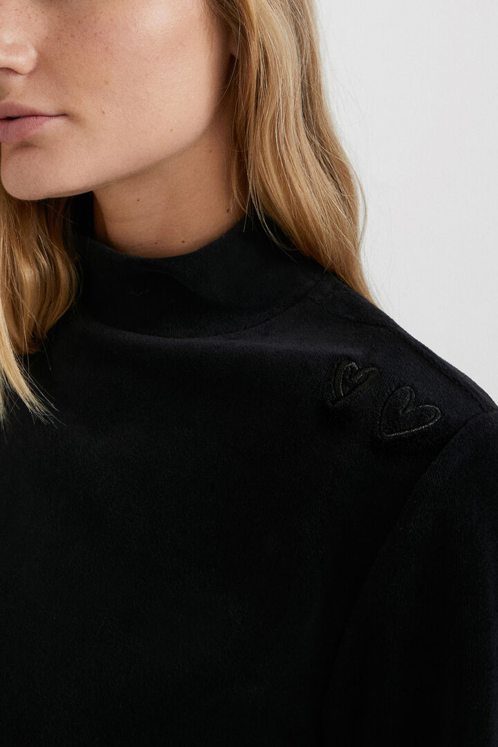 Sudadera felpa cuello alto | Desigual