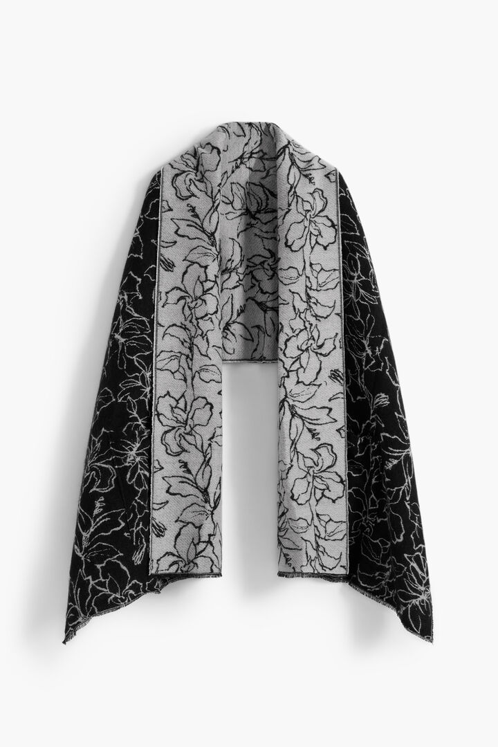 Écharpe cape réversible à fleurs | Desigual