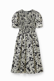 Vestit midi flors | Desigual