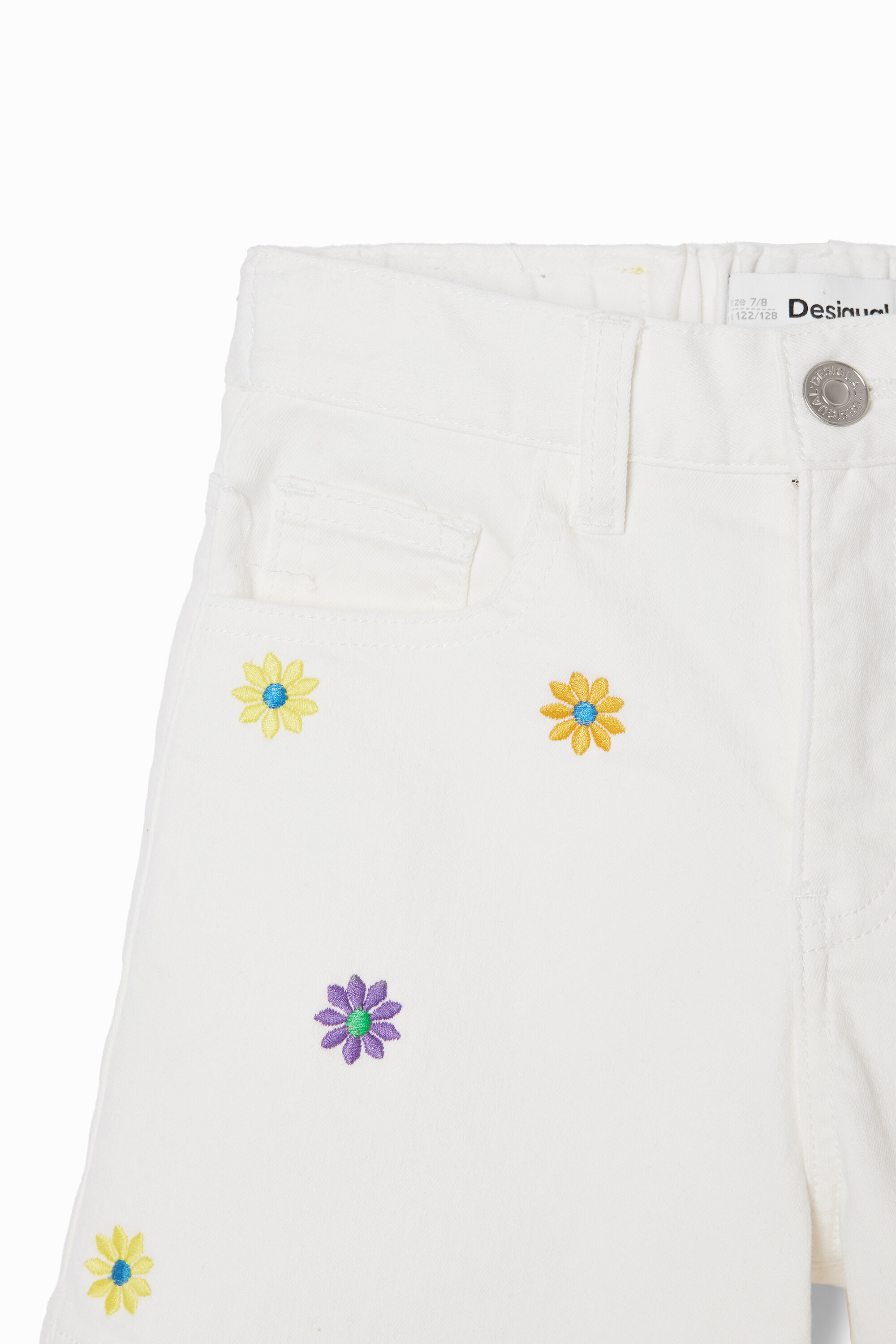 Daisy denim shorts