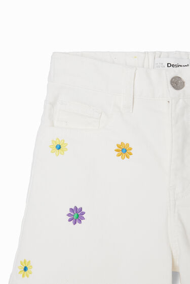 Jeans kratke hlače z marjeticami | Desigual