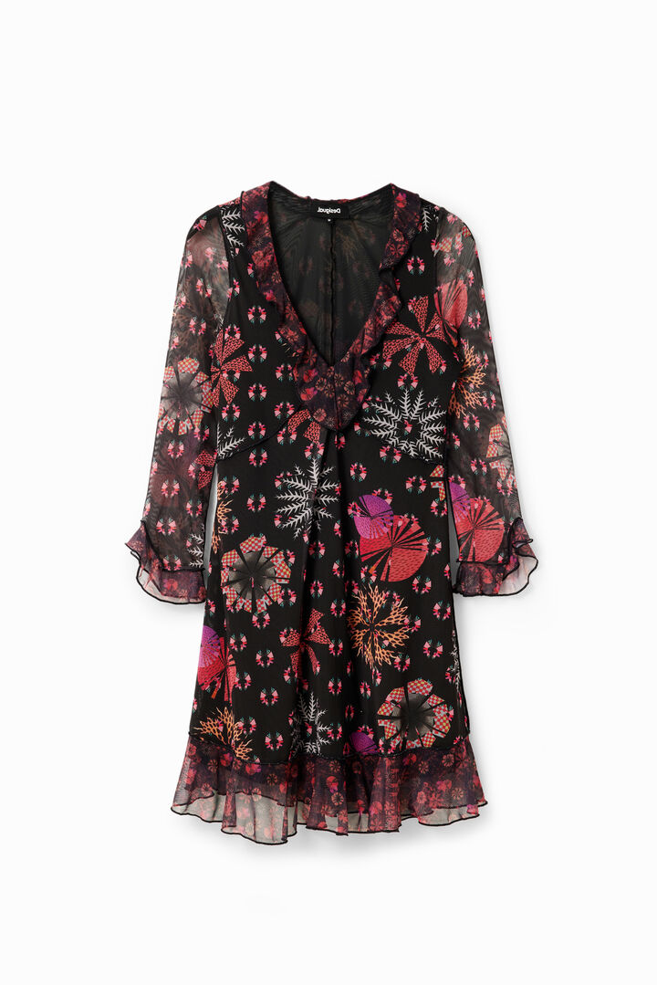 Vestido corto volantes | Desigual