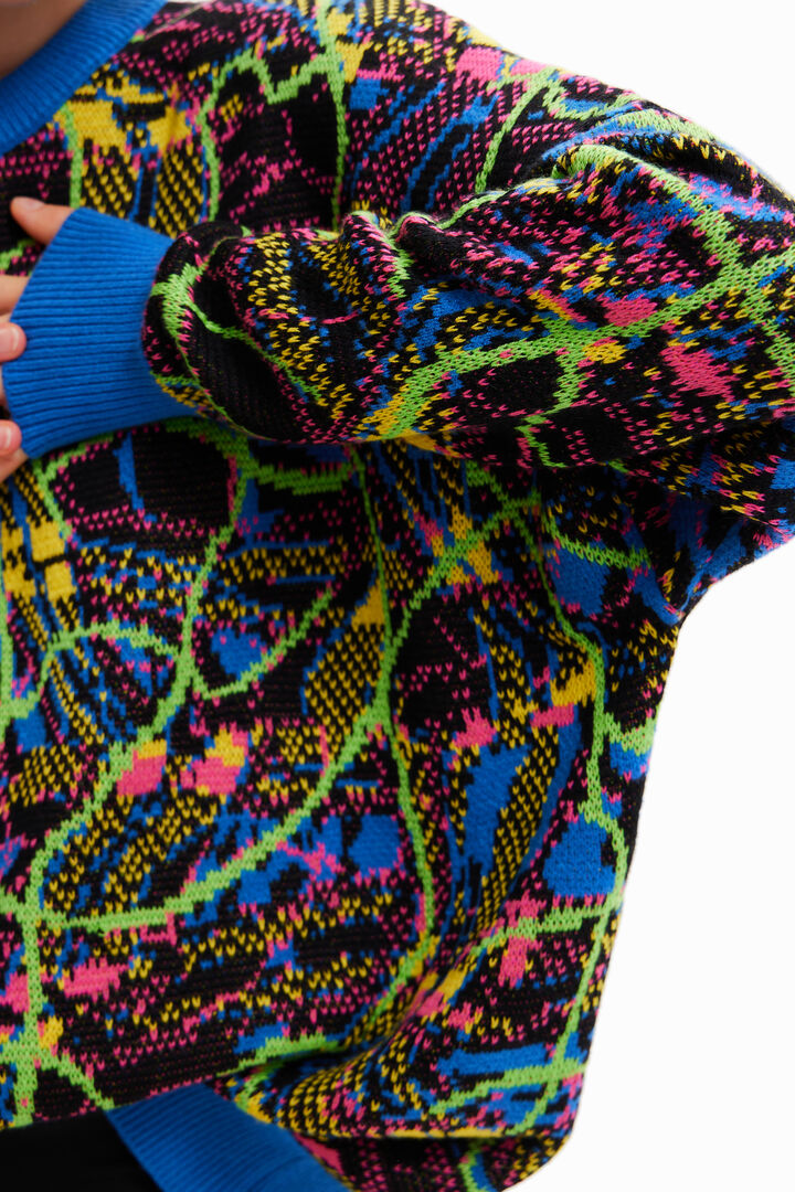 Jersei oversize jacquard María Escoté | Desigual