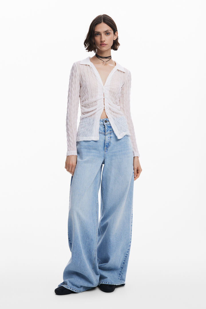 Semi-transparent T-shirt | Desigual