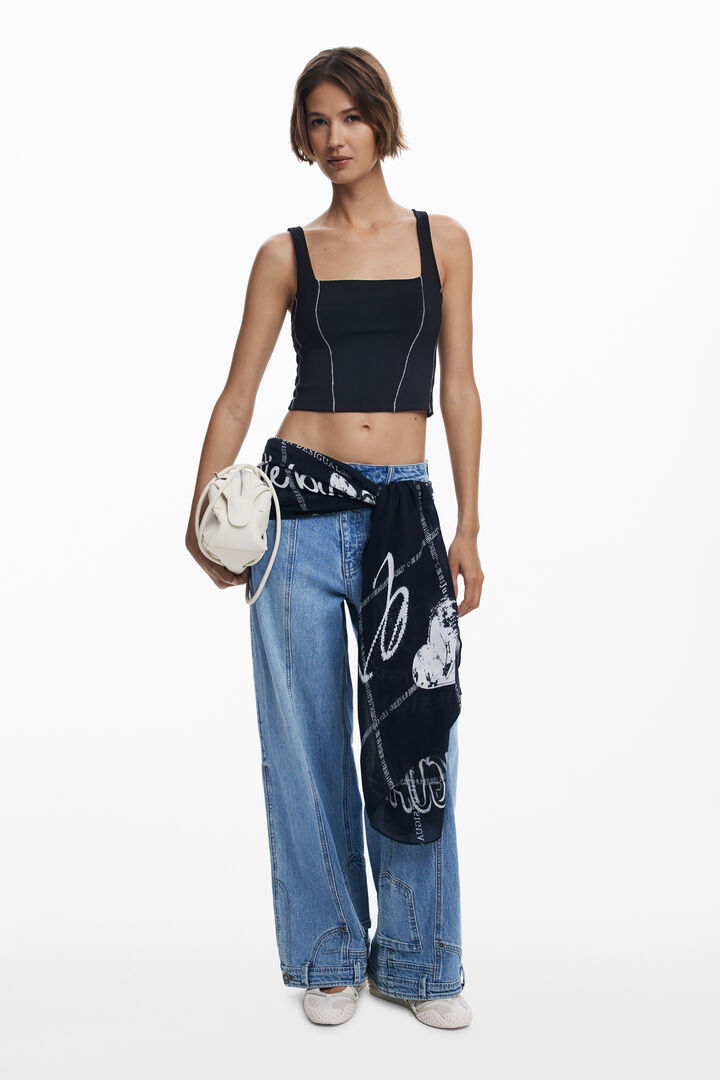 Camiseta tirantes rib | Desigual