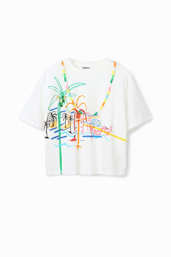 Necklace illustration T-shirt | Desigual