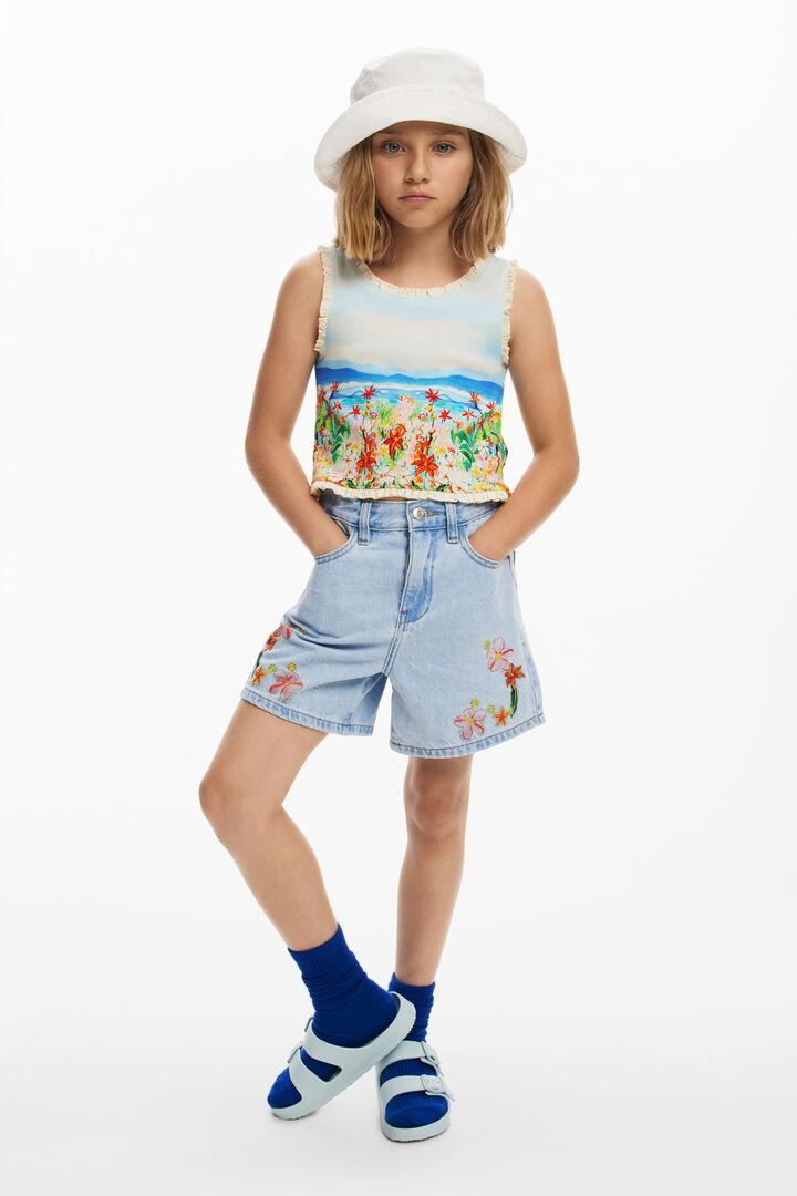 Landscape print T-shirt | Desigual