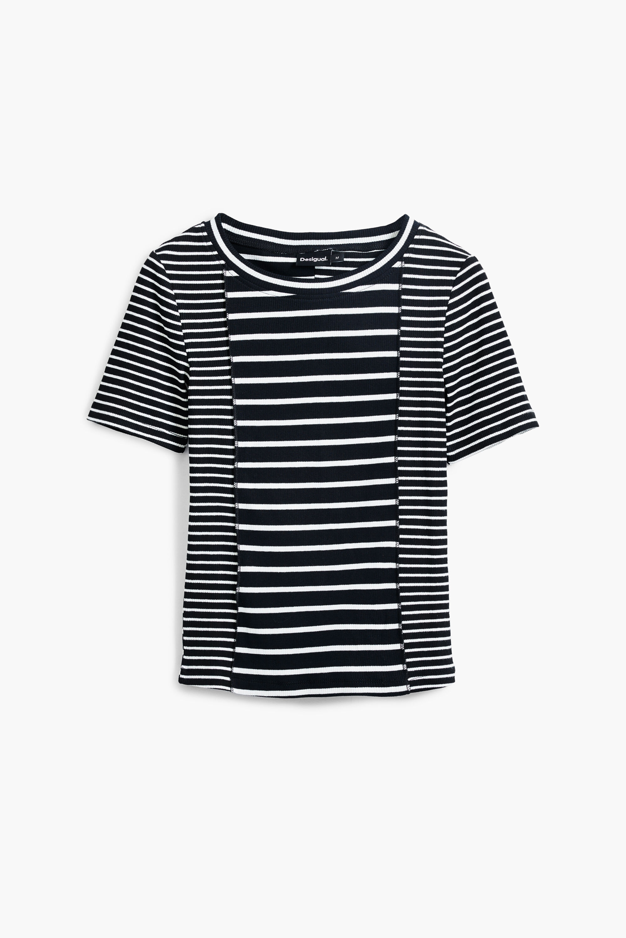 【Paragraph】25SS★ No.72 WASHED STRIPE T SHIRT Striped short-sleeve T-shirt Women's I Desigual.com