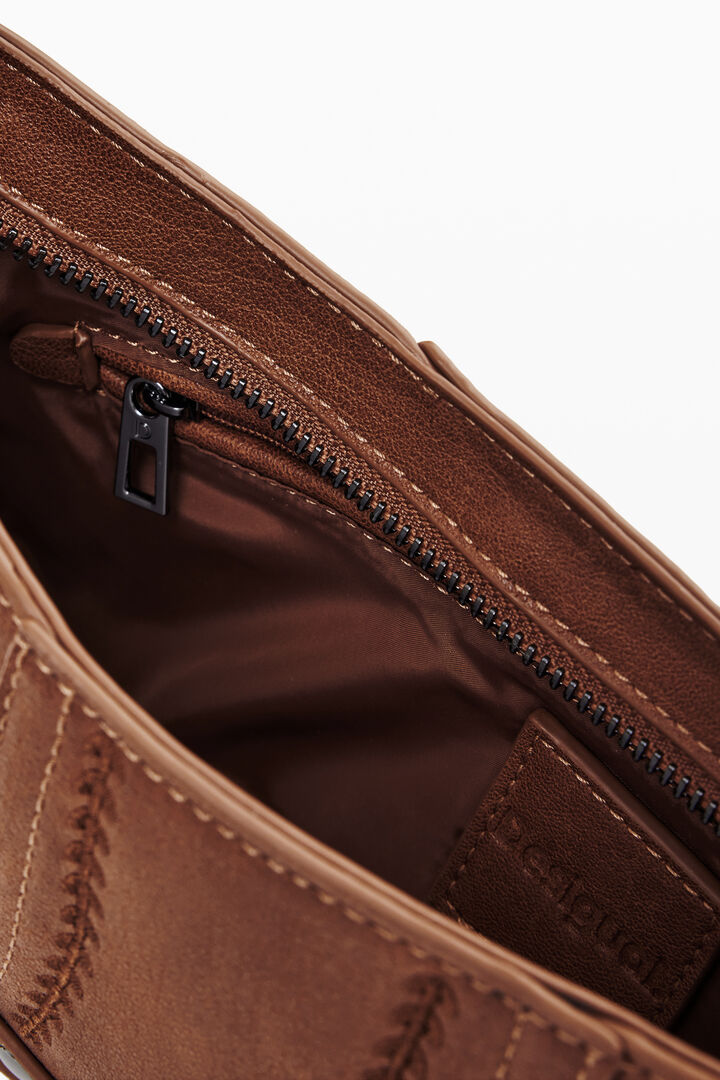 Bolso efecto piel bordados pequeño | Desigual