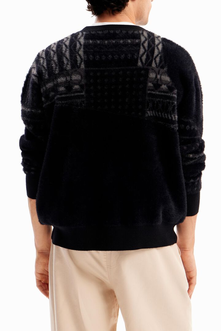 Pull patchwork géométrique | Desigual