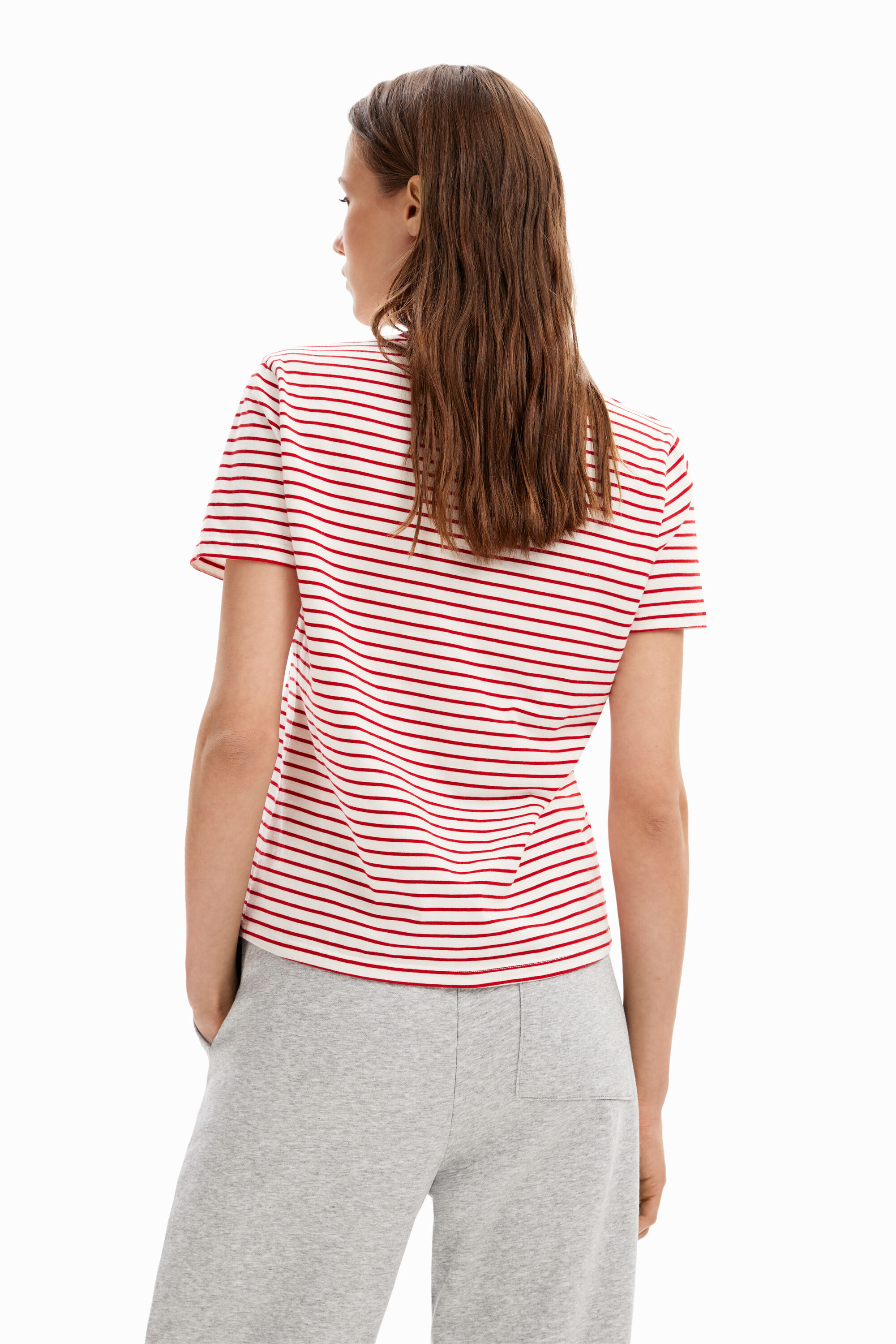Women's Striped Mickey Mouse T-shirt I Desigual.com