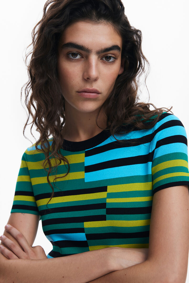 Striped long dress | Desigual