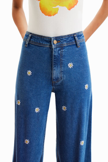 Texans Culotte cropped margarides | Desigual