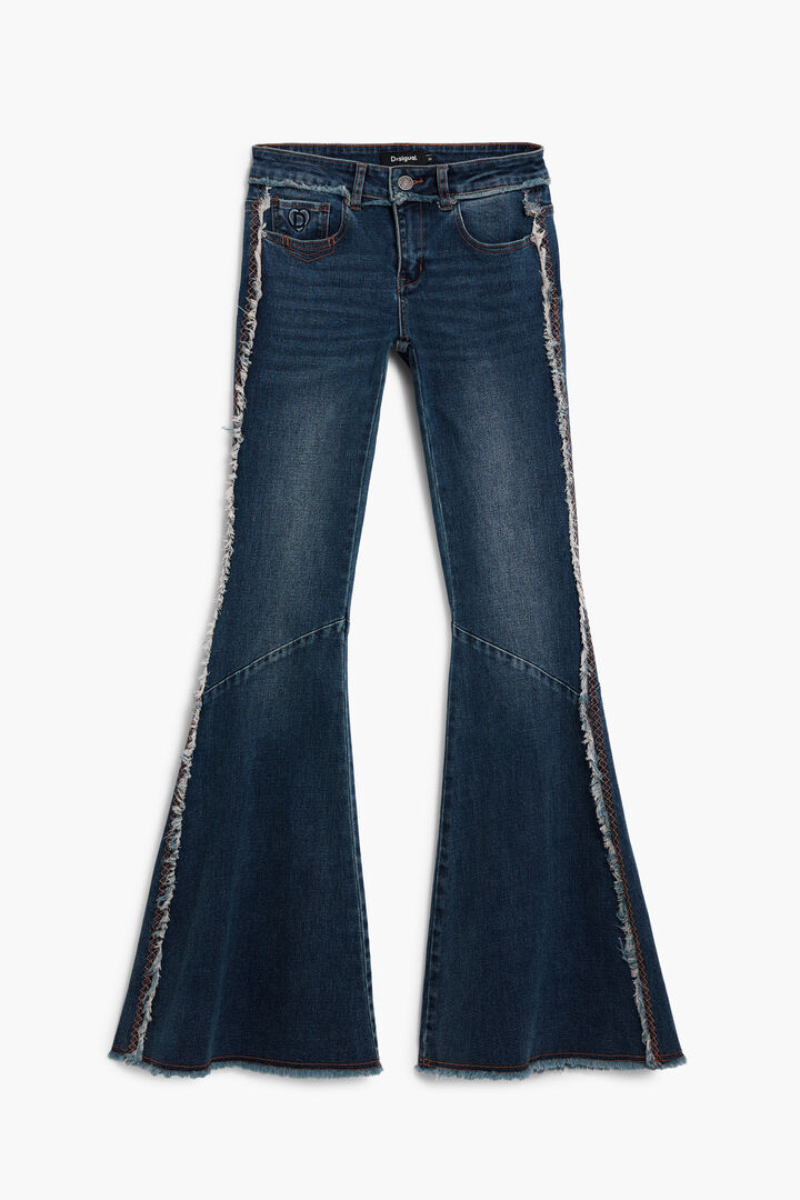 Flared frayed jeans | Desigual