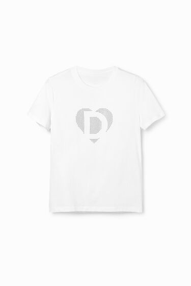 T-shirt logo stras | Desigual