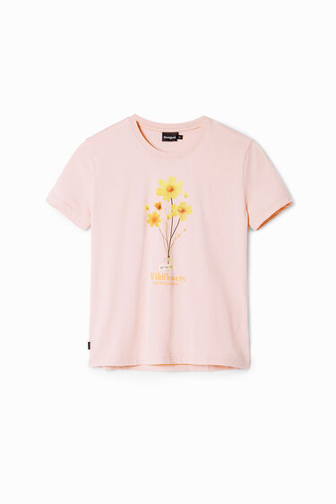Kurzarm-T-Shirt mit Blumenmuster. | Desigual
