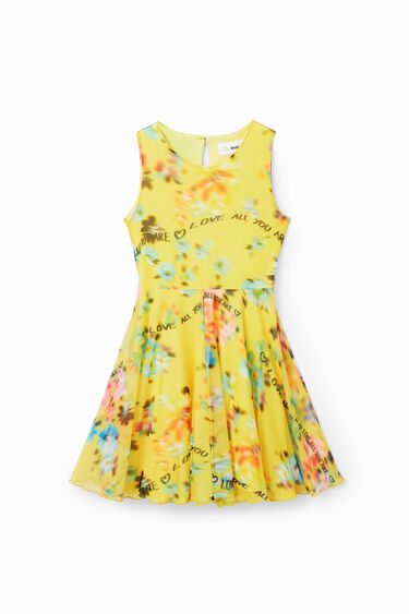 Sleeveless out-of-focus dress | Desigual