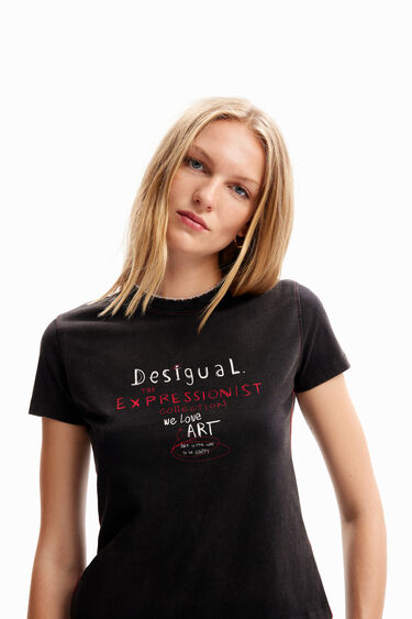 Camiseta slim mensajes | Desigual