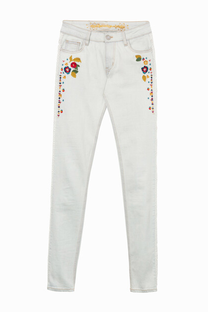 Bleached Crop Jeans Volos