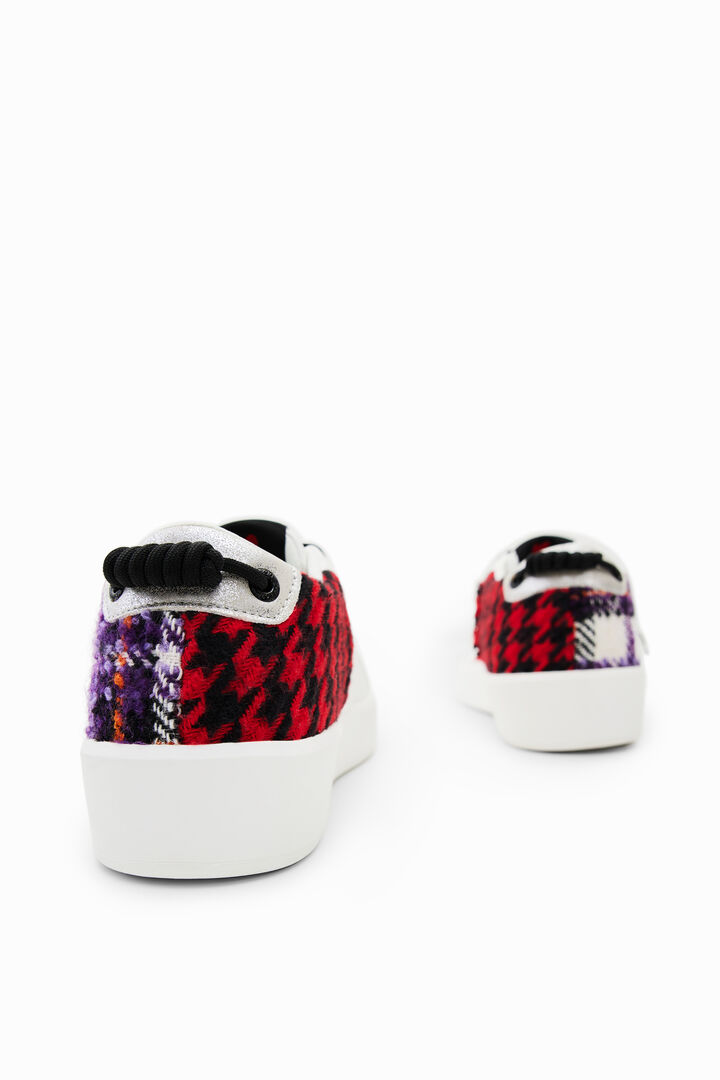 Tartan patchwork sneakers | Desigual